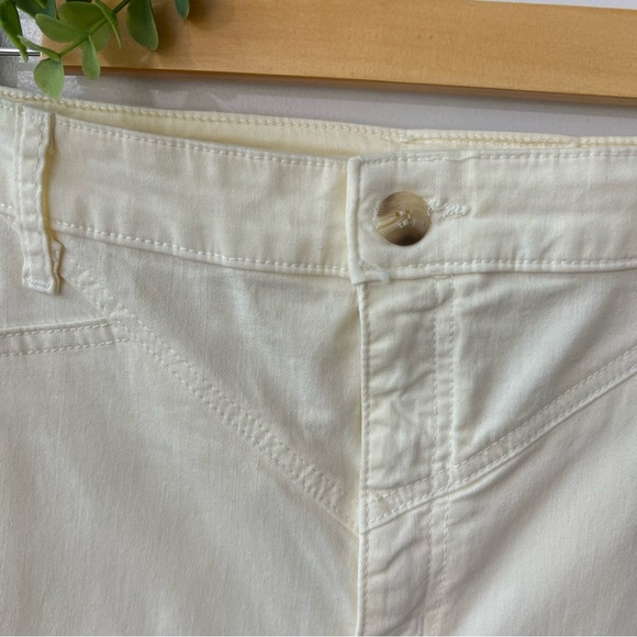 Anthropologie Amadi NWT Ivory Straight Leg Pant - Picture 4 of 12